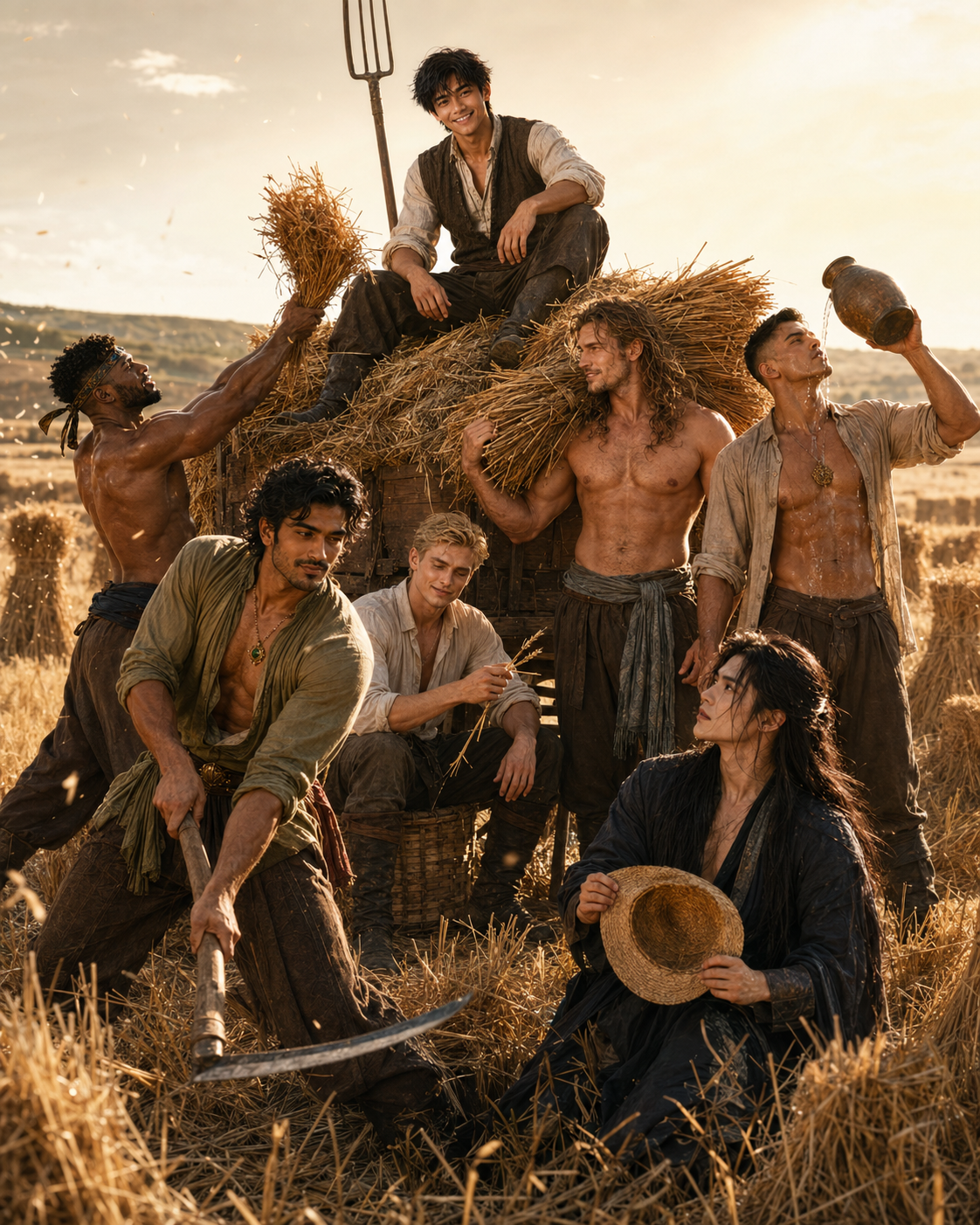 Court of Hearts — golden fields and hard work